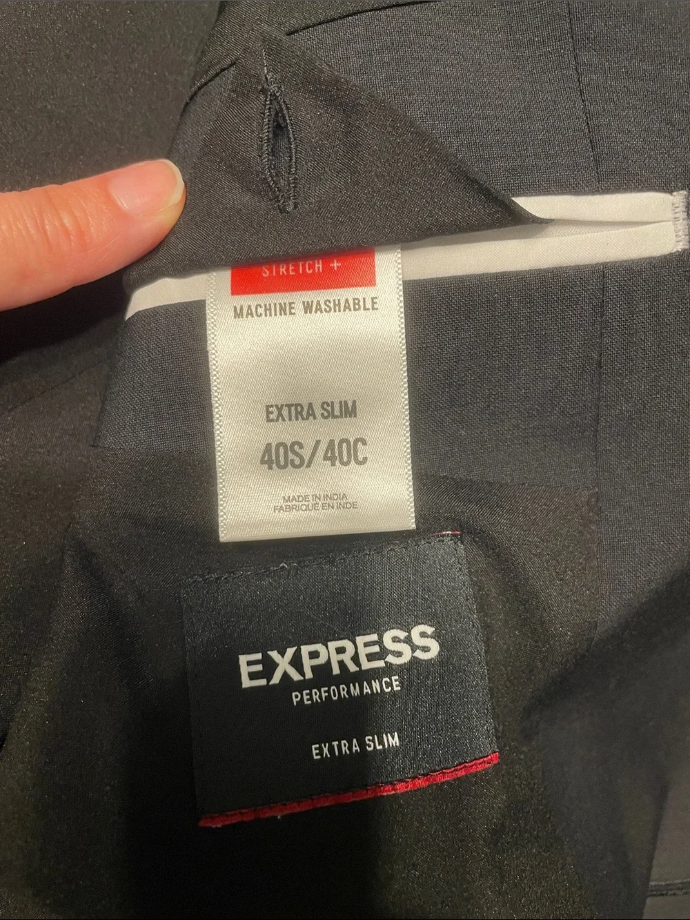 Express Men's Dark Gray Two-Button Sport Coat